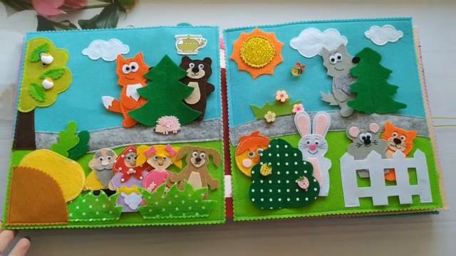 Развивающая книжка из фетра$ Developing book$ book of felt $Quiet book смотреть онлайн