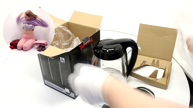 Смотри распаковку чайника TEFAL Glass KO450832 в НИКС