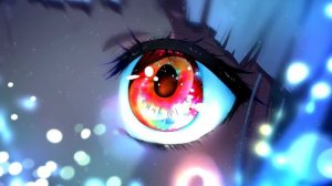 RGB Глаза Аниме Девушки | Beautiful Deep RGB Eyes - Живые Обои