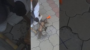 замена тротуарной плитки#тротуарнаяплитка #тротуарнаяплитка