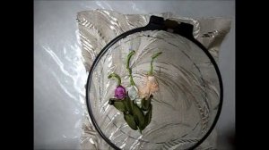 Как  вышить наперстянку лентами