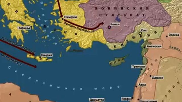 история крестовых походов (карта)