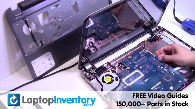 Dell Inspiron 17R 15R Fan Motherboard Replacement | Heatsink Laptop Notebook Install Guide, Replace смотреть онлайн