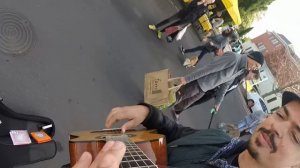 Busking at Parnell Market