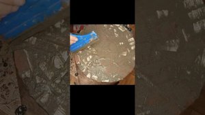 Столик- табурет из битой плитки!