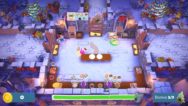 Overcooked 2 Готовим на Рождество