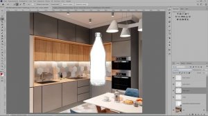 Как сделать прозрачную бутылку или стакан в фотошоп