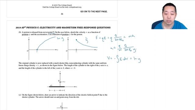 2019 AP Physics C E&M Solutions Set 1 FRQ #1 смотреть онлайн