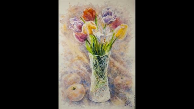 Цветочные букеты художницы Анны Абрамовой смотреть онлайн