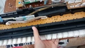 YAMAHA PSR-275 не работает клавиша. Ремонт.