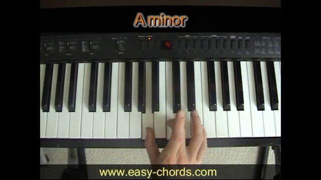 Am Piano Chord - how to play A minor chord on the piano смотреть онлайн