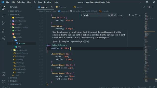 Node JS Tutorial #22 | CSS Media Queries [Urdu/Hindi]