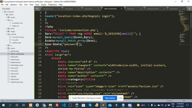 UPDATE / EDIT PASSWORD IN PHP USING AJAX WITH MYSQL