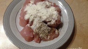 Куриное филе карри с яблоками