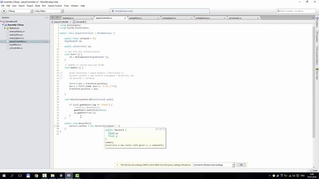Разработка игры на Unity 5, Делаем управление для мобильных устройств