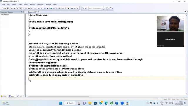 CREATING FIRST PROGRAMME AND JAVA METHOD смотреть онлайн