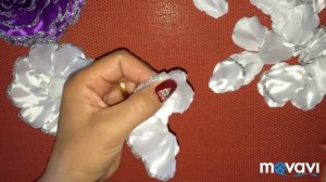 Шикарные Школьные бантики с блёстками из атласных лент