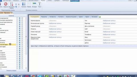 Настройка пользовательских форм в ELMA