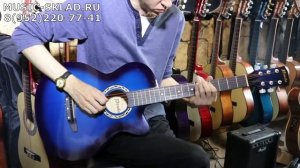 Обзор акустической гитары Prado HS 3810 BLU