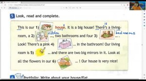 ГДЗ Spotlight 3 класс (английский) стр. 27(95) упр.4,5,6,7(There is..., there are..., описание дома