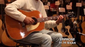 EPIPHONE FT-79 TEXAN Cherry Red 1968 Vintage - ヴィンテージ エピフォンのレアカラー チェリーレッド テキサン