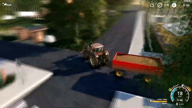 FS19 big harvest/Newholland CR 8.90/Fiat Agri with 3x Zmaj trailer/Lubelska Dolina/Timelapse#2 смотреть онлайн