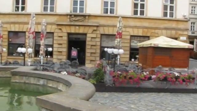 Фонтан Цезаря в Чехии.Оломоуц. смотреть онлайн