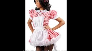 Satin sissy dresses from Sissy Maid Outfits!