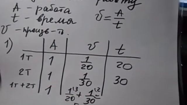 Задача на совместную работу смотреть онлайн