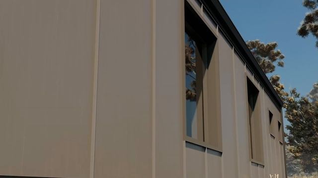 Проект одноэтажного дома. Визуализация проекта дома. смотреть онлайн