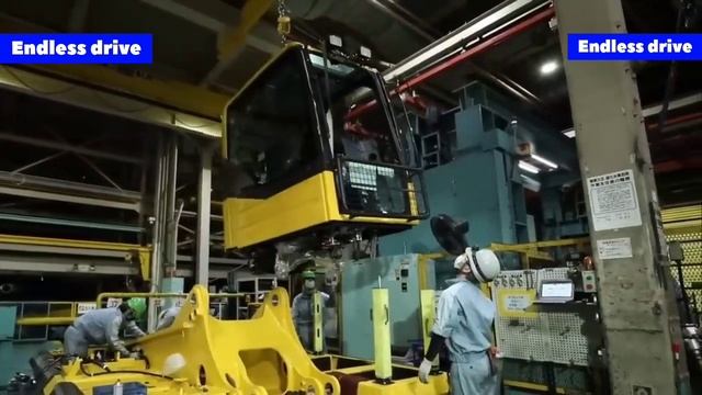 giant komatsu production - factory tour #assembly #megafactory #manufacturing #komatsuexcavators
