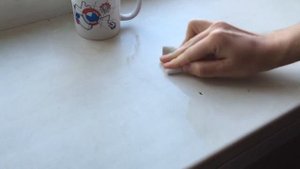 Как отмыть подоконник  Тест меламиновой губки