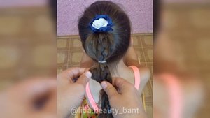 Необычный хвостик на каждый день. Прическа в школу и в садик