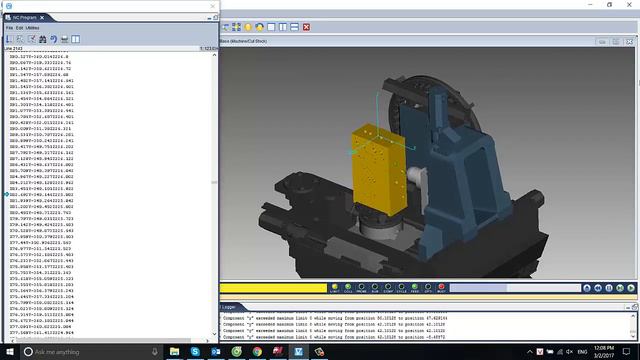 MasterCAM Mill 3.5 Axis Simulation G-Code with Vericut смотреть онлайн
