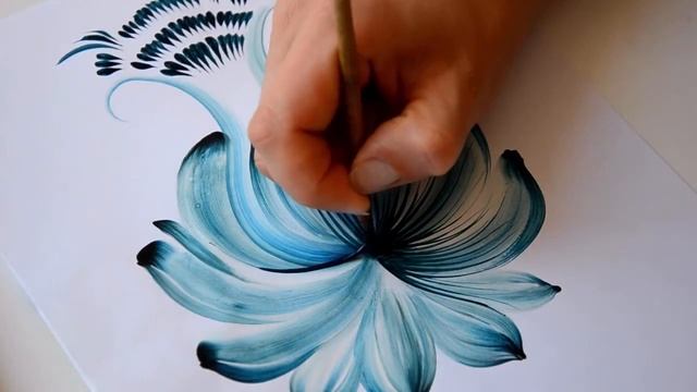 Урок росписи. Цветок. смотреть онлайн