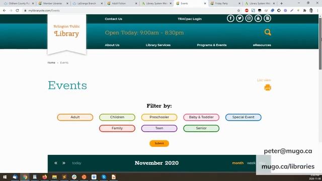 Mugo's Public Library Website Platform: 2.5-minute demo смотреть онлайн