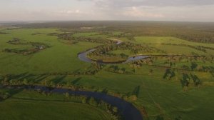 Национальный парк "Угра". Наши реки и озера (зарисовка с квадрокоптера).