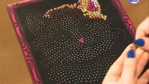 Рукоделкины. Картина из пайеток