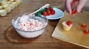 Топ 4 вкуснейших начинок для тарталеток на праздничный стол. Options for fillings in tartlets..mp4
