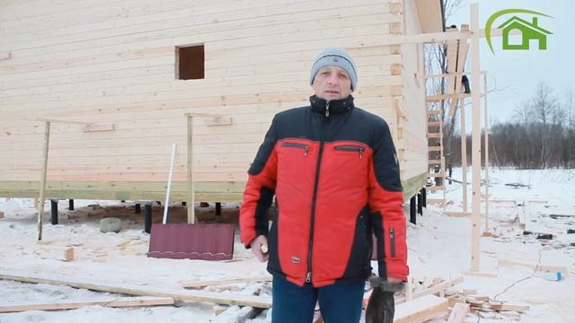 Сруб дома в пос. Назия ||| СК Дачник смотреть онлайн