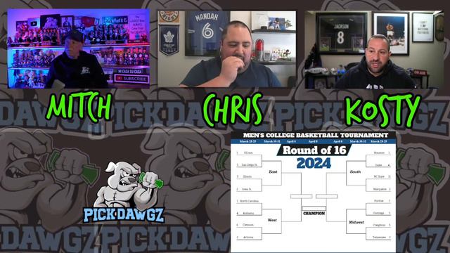 Sweet 16 NCAA Tournament First Look Picks and Predictions + Q&A  -- LIVE