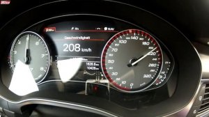 Разгон Audi S7 Sportback до 300км/ч