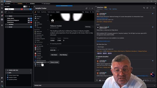 EarlyBird Twitter in Symphony - Drill down on a tweet смотреть онлайн