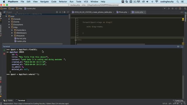 find data with tinker in laravel || laravel 5.7 part 3 || laravel master