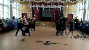 Танец Гарри Поттера, Российские школьники новогодний флешмоб.