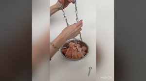 Чаша подвес с гималайской солью для бани и сауны