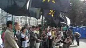 Саакашвили - на кол! Фрагмент митинга ЕСМ (Алексей Беляев-Ги