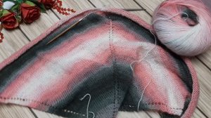 #сп_шалемания_осень #сп_шалемания_осень_1отчёт Мои продвижения, вяжу бактус ...