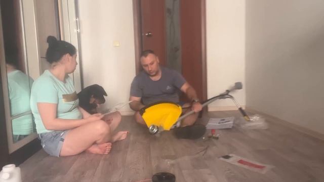 Собрали триммер бензиновый Champion T523S-2 смотреть онлайн