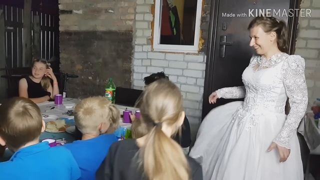 Свадьба. Празднуем 15 лет совместной жизни#многодетнаясемья#праздник#юбилей